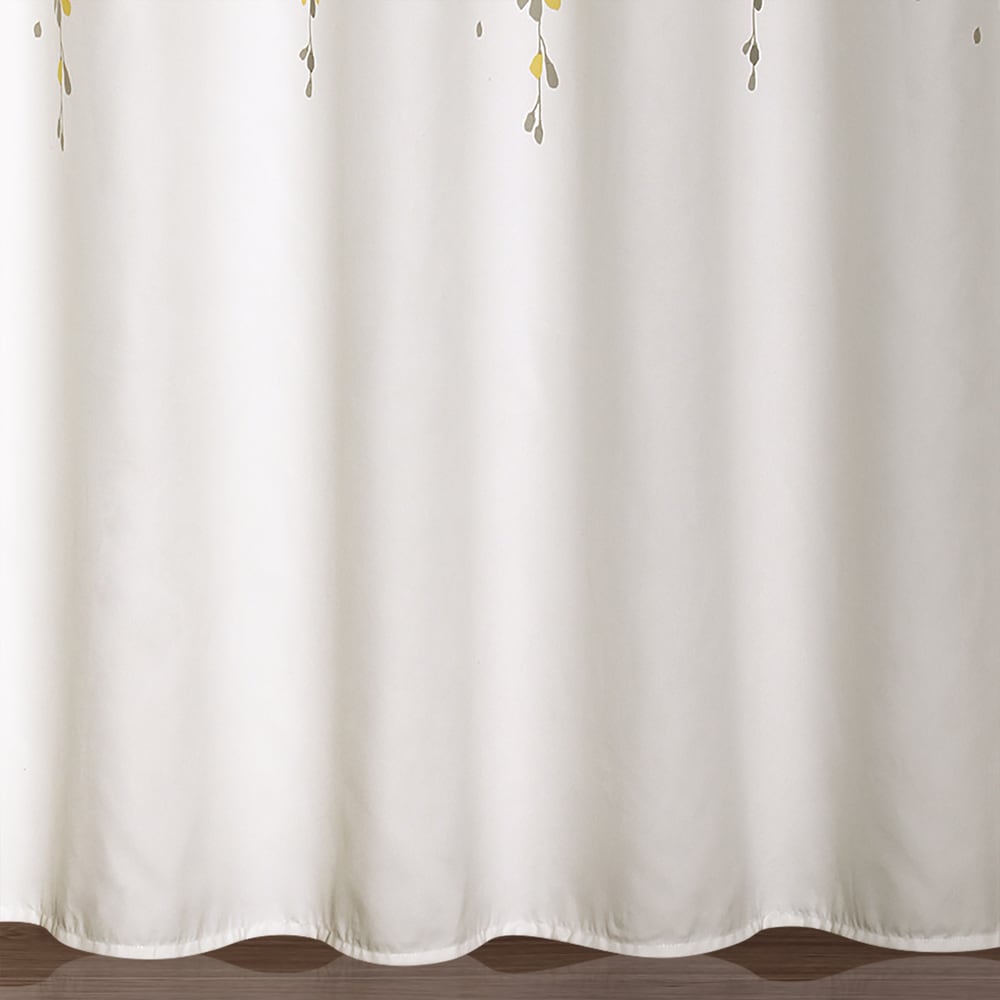Lush Decor Weeping Flower Shower Curtain