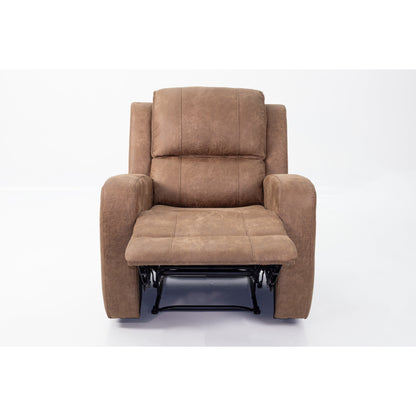 Luxurious Single Recliner with Horizontal and Vertical Tufting for Unmatched Comfort and Style