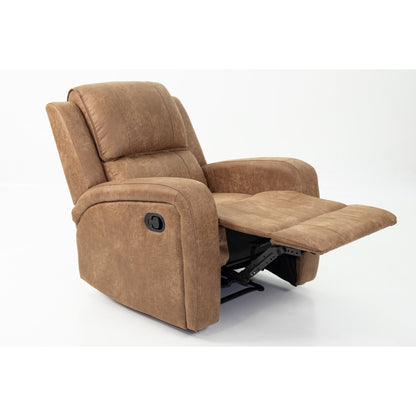 Luxurious Single Recliner with Horizontal and Vertical Tufting for Unmatched Comfort and Style