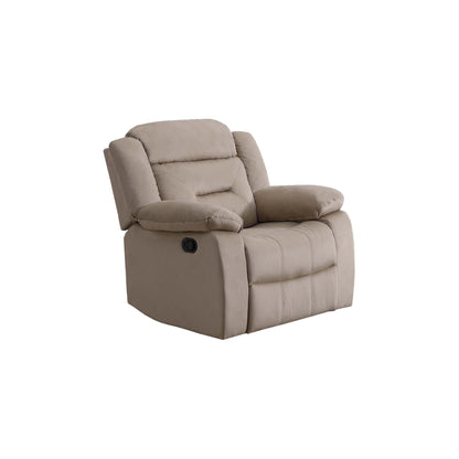 Luxurious Velvet Single Recliner with Plush Arm Pillows and Cushioned Headrest for Ultimate Relaxation