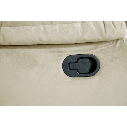 Luxurious Velvet Single Recliner with Plush Arm Pillows and Cushioned Headrest for Ultimate Relaxation