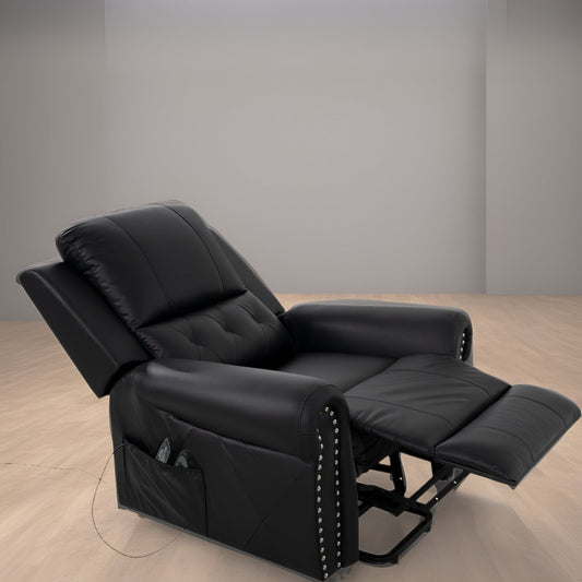 Luxury Air Leather Power Lift Recliner Chair with Heat & Massage â?Perfect for Elderly Assistance