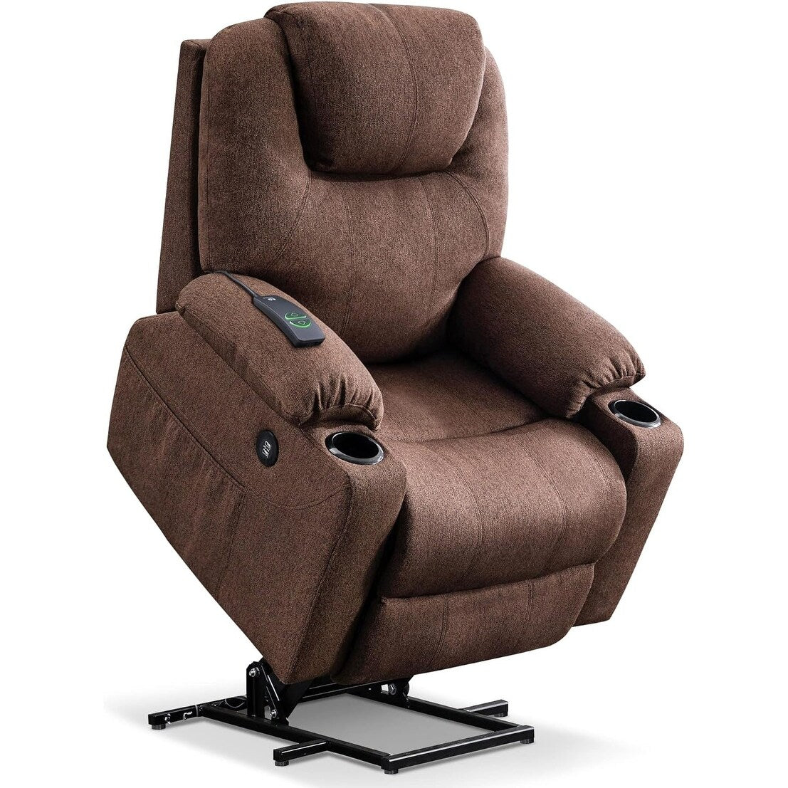 MCombo Electric Power Lift Recliner Chair Sofa with Massage and Heat, 3 Positions, USB Ports, Fabric 7040