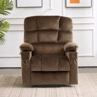 MCombo Dual Motor Power Lift Recliner Chair for Elderly, Massage and Heat, Fabric 7680