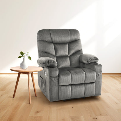 MCombo Power Lift Recliner Chair with Extended Footrest for Elderly Seniors, Fabric