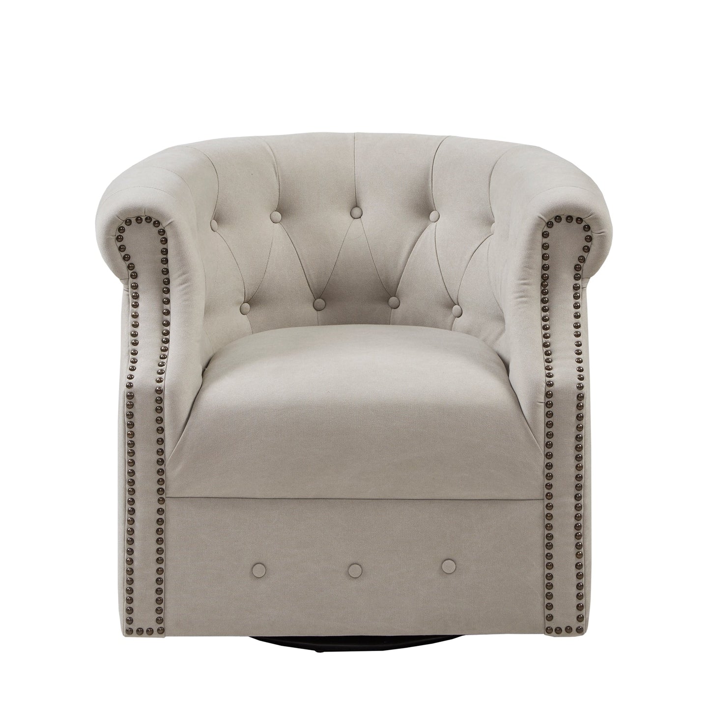 Madison Park Admiral Beige 360 degree Swivel Chair
