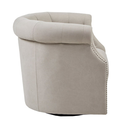 Madison Park Admiral Beige 360 degree Swivel Chair