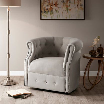 Madison Park Admiral Beige 360 degree Swivel Chair