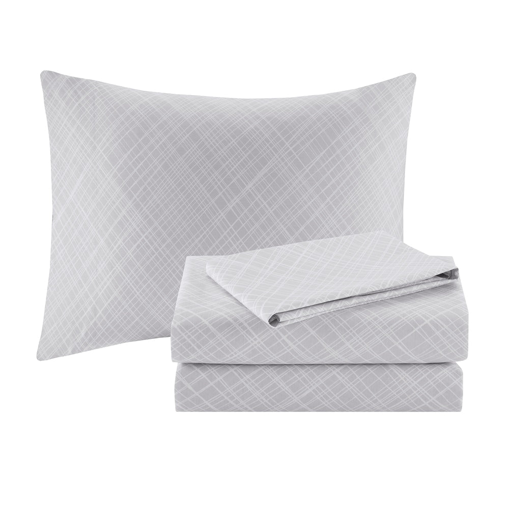 Madison Park Essentials Pelham Bay Yellow/Aqua 9 Piece Comforter Set with Cotton Bed Sheets