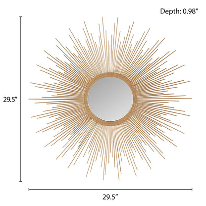 Madison Park Fiore Sunburst Wall Decor Mirror
