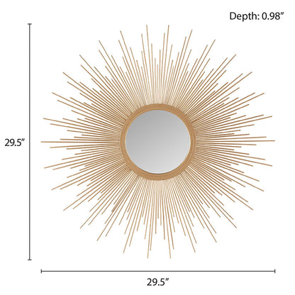 Madison Park Fiore Sunburst Wall Decor Mirror