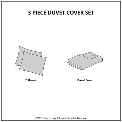 Madison Park Gisele Cotton Printed Duvet Cover Set