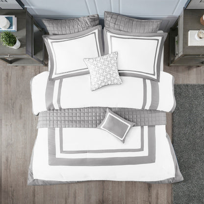 Madison Park Lexington 8 Piece Comforter and Quilt Set Collection