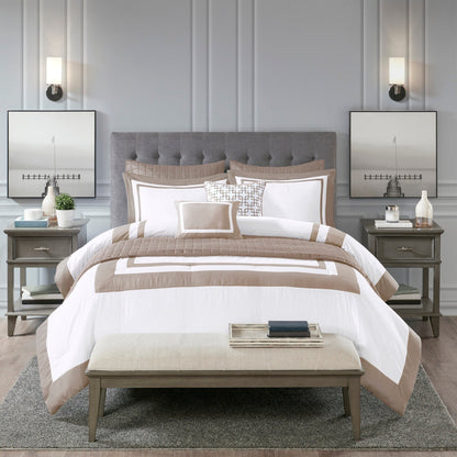 Madison Park Lexington 8 Piece Comforter and Quilt Set Collection