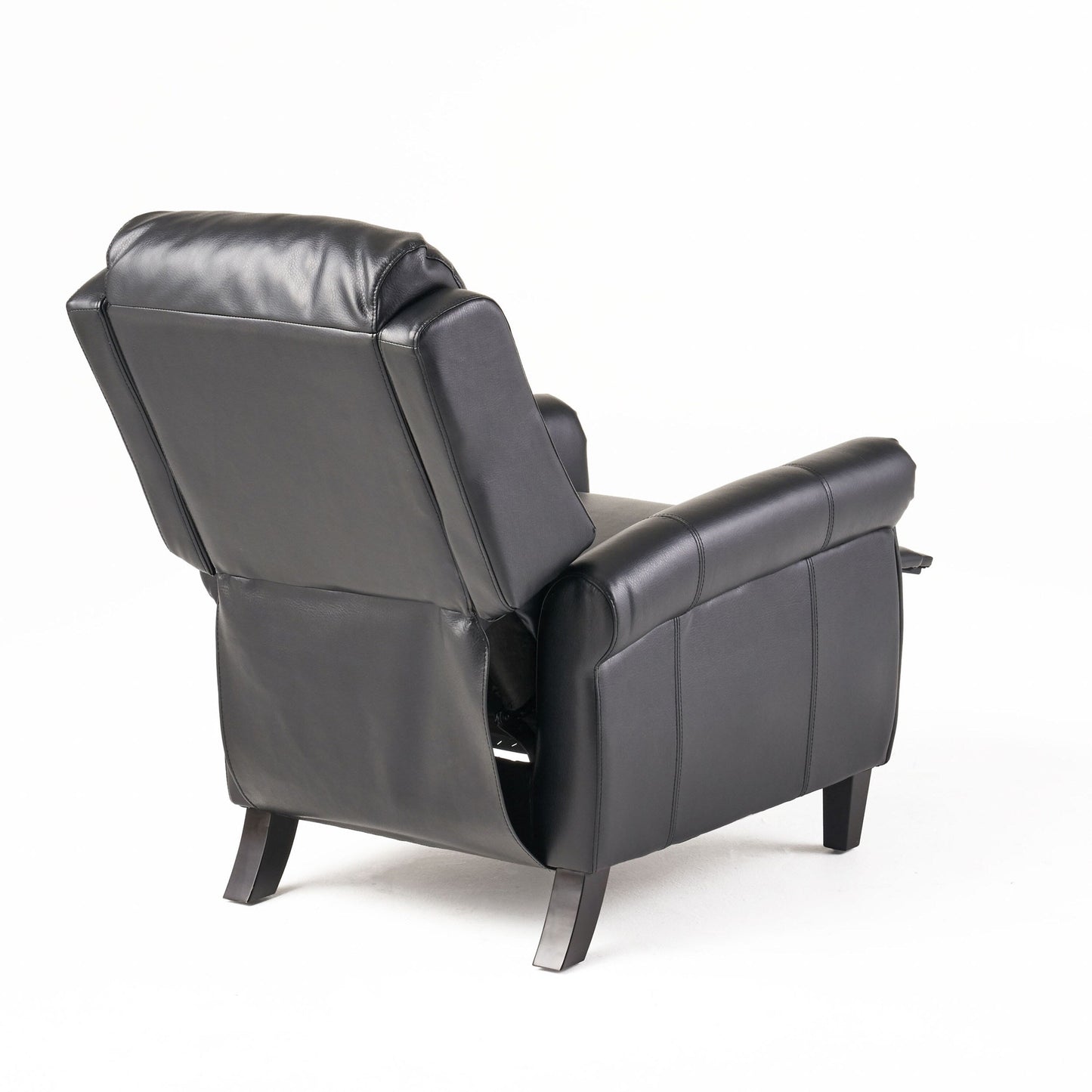 Manual PU Tufted Recliner Chair with Wooden Frame