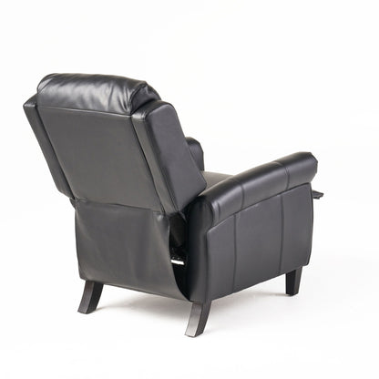 Manual PU Tufted Recliner Chair with Wooden Frame