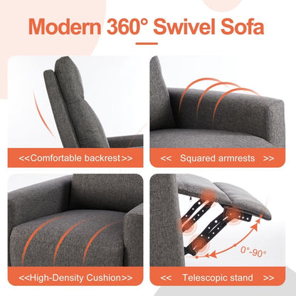 Manual Recliner Chair Winback Single Sofa