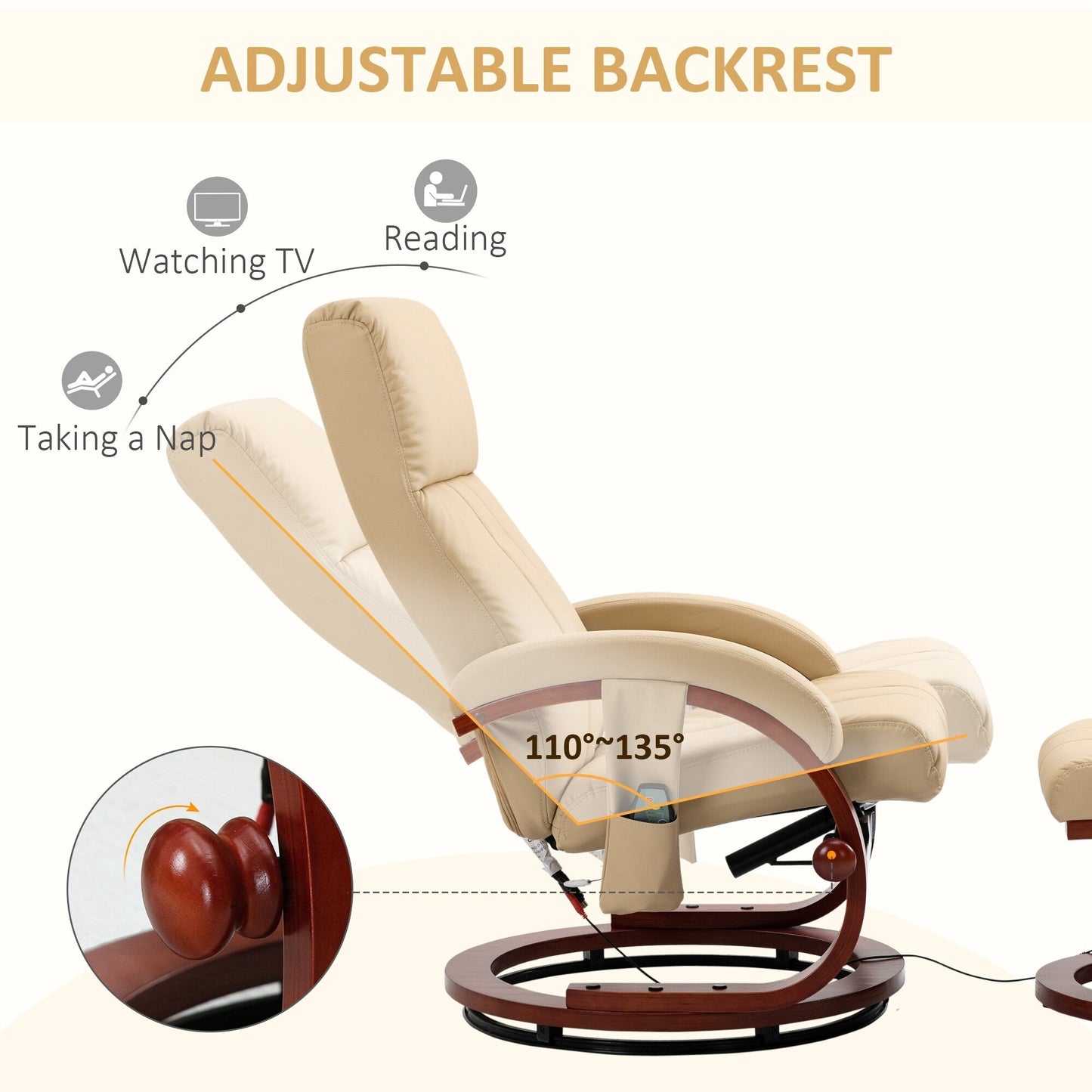 Manual Recliner Chair for Adults