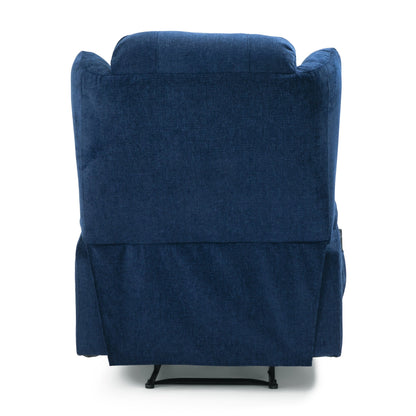 Manual Recliner Chair with 5 Massage Modes, Lumbar Heat, Dual Cup Holders, Remote Control, and Side Storage Pocket