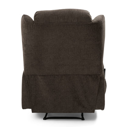 Manual Recliner Chair with 5 Massage Modes, Lumbar Heat, Dual Cup Holders, Remote Control, and Side Storage Pocket