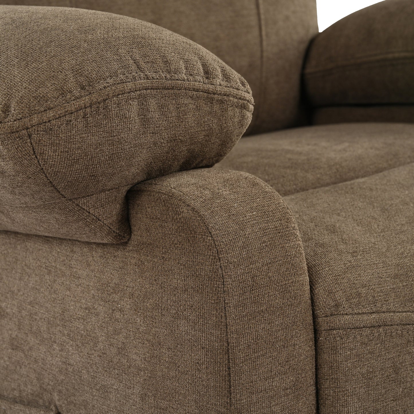 Manual Recliner with Heated Massage, Sturdy Fabric Upholstery, and Portable Design for Living Room Use