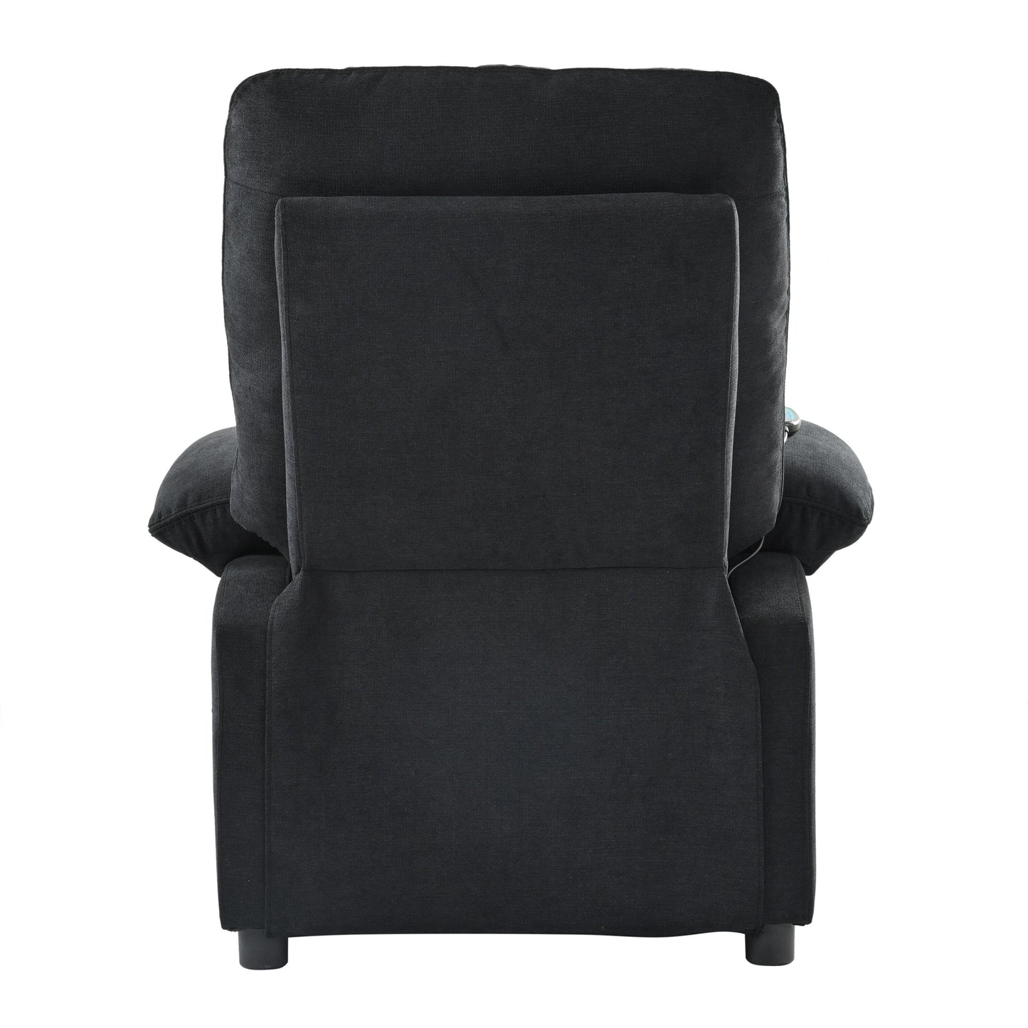 Manual Recliner with Heated Massage, Sturdy Fabric Upholstery, and Portable Design for Living Room Use