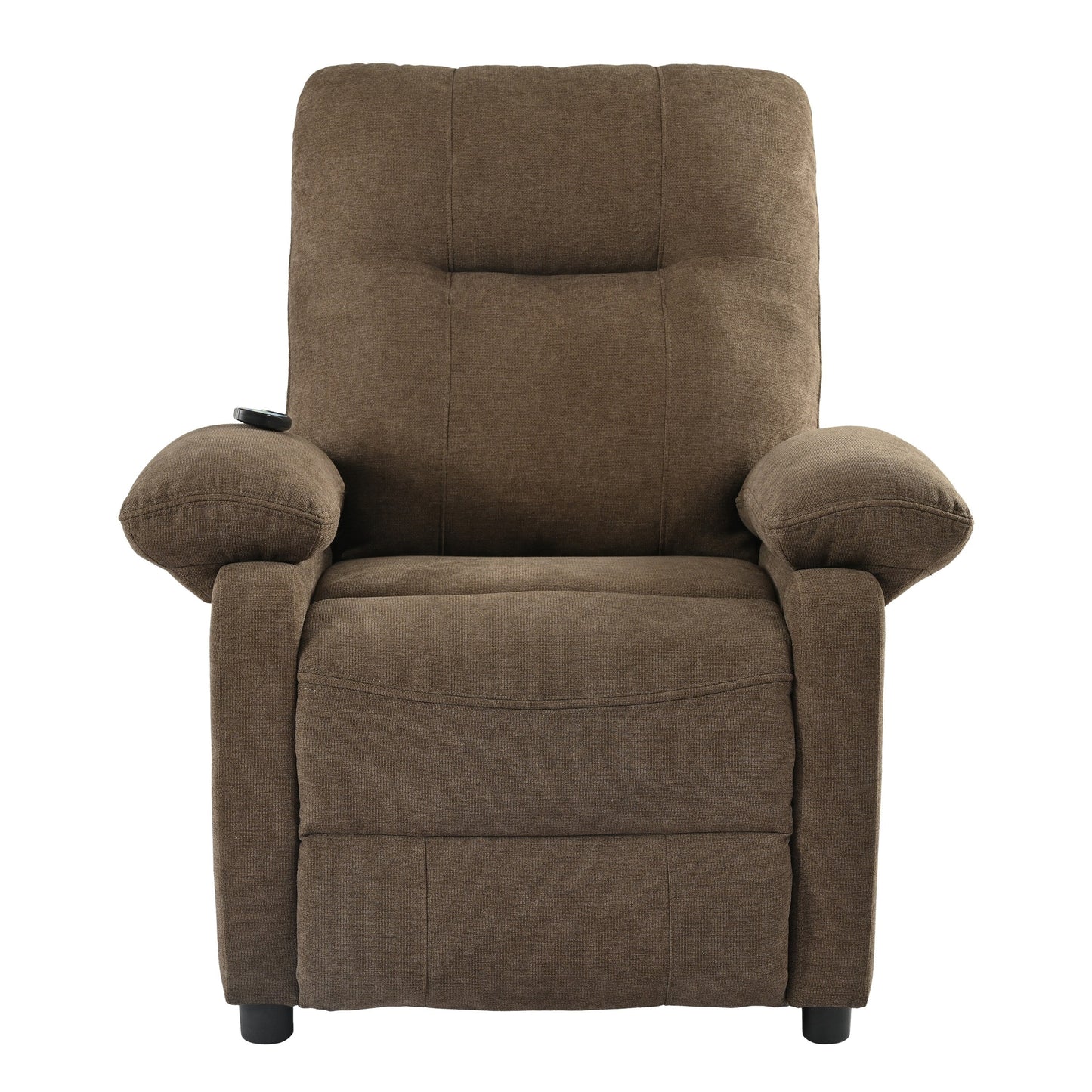 Manual Recliner with Heated Massage, Sturdy Fabric Upholstery, and Portable Design for Living Room Use