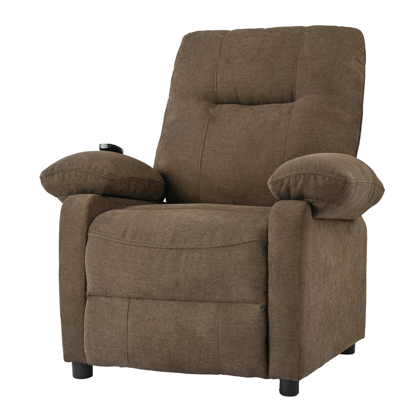 Manual Recliner with Heated Massage, Sturdy Fabric Upholstery, and Portable Design for Living Room Use