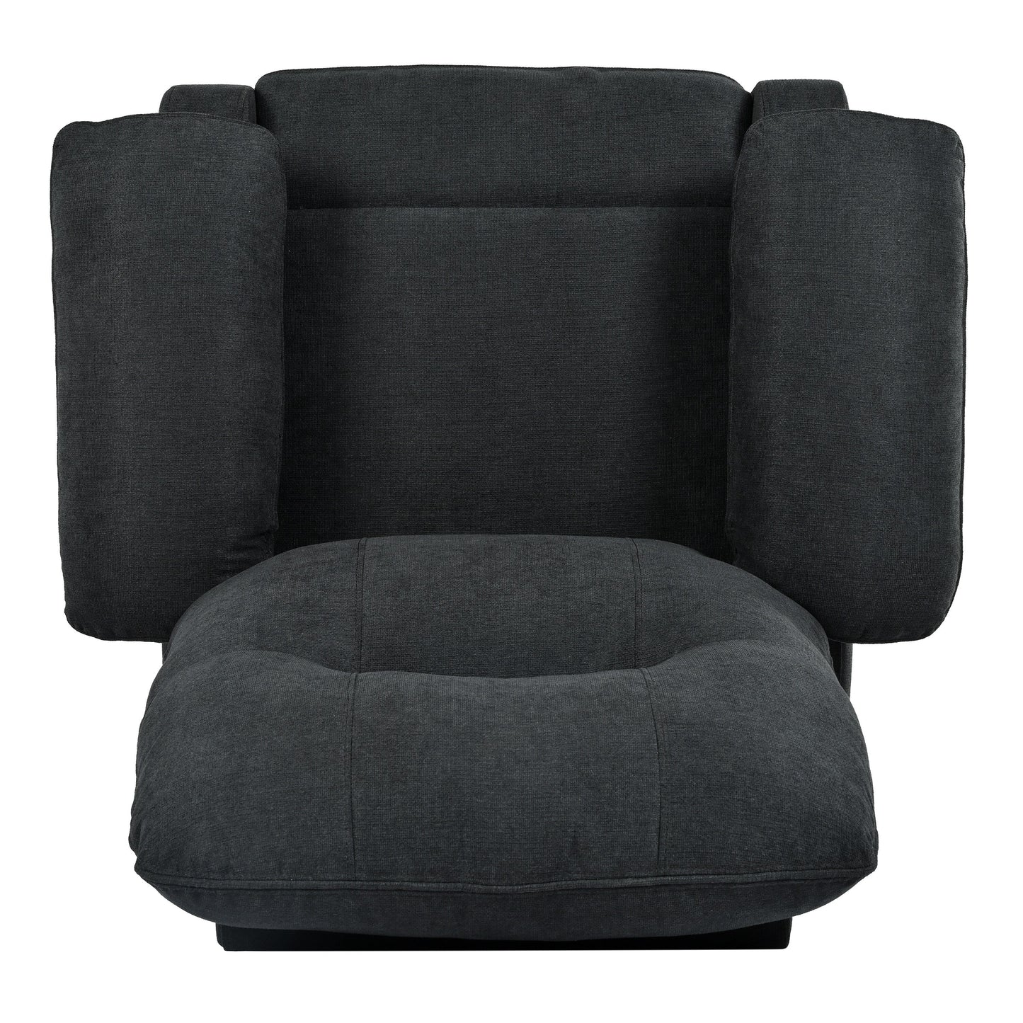 Manual Recliner with Massage and Heating, Sturdy Solid Wood Frame, and Comfortable Fabric Upholstery
