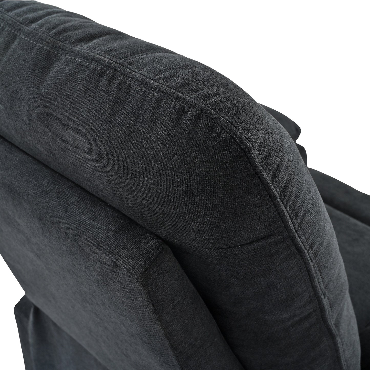 Manual Recliner with Massage and Heating, Sturdy Solid Wood Frame, and Comfortable Fabric Upholstery