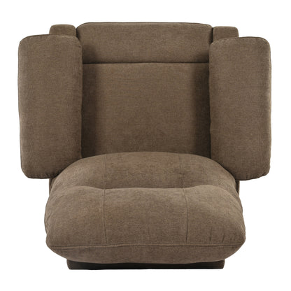 Manual Recliner with Massage and Heating, Sturdy Solid Wood Frame, and Comfortable Fabric Upholstery