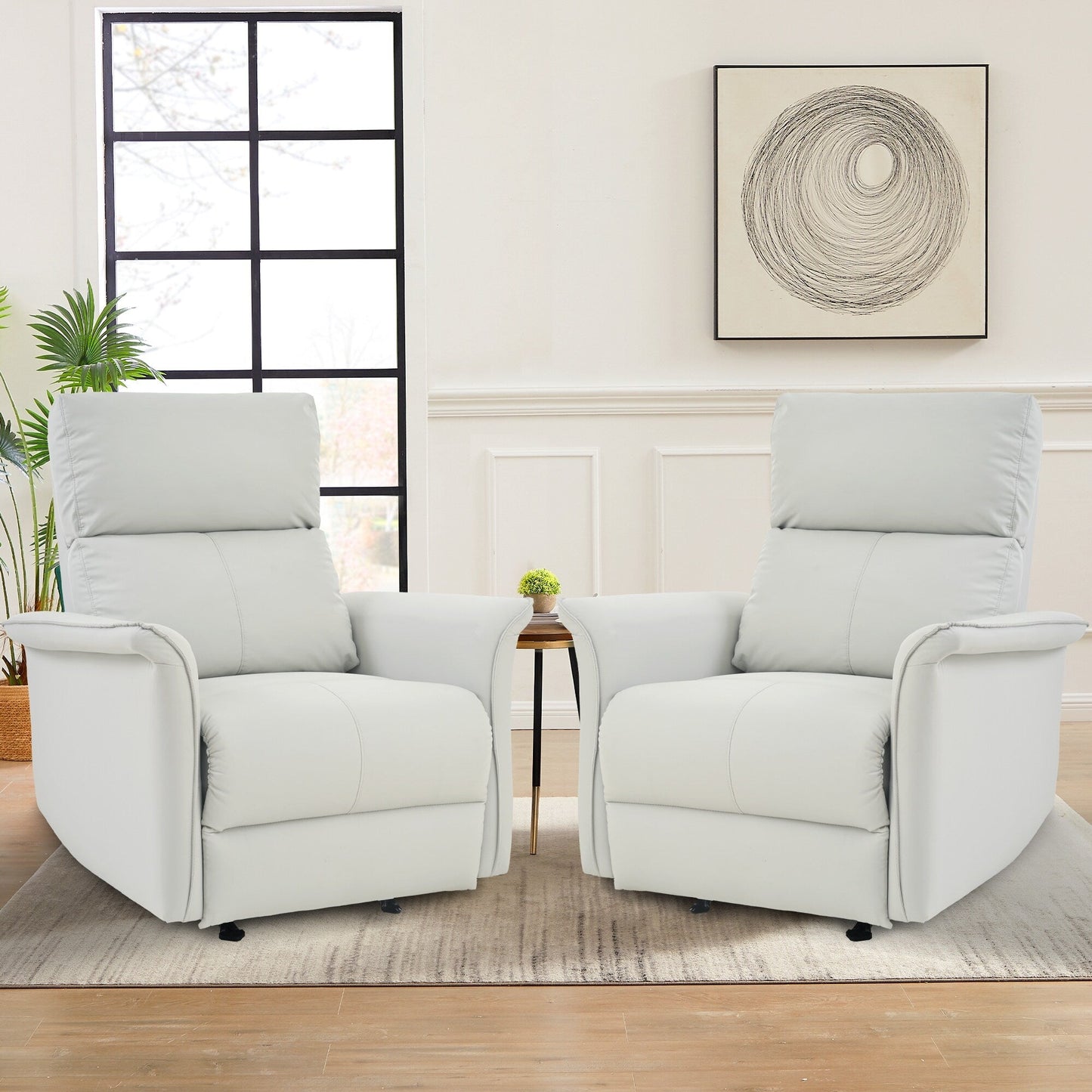 Manual Rocker Recliner Chair For Adults,Manual Rocking Glider Recliner,Fabric Nursery Chair,Single Sofa Recliner,Wide Armrests