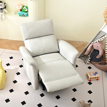 Manual Rocker Recliner Chair For Adults,Manual Rocking Glider Recliner,Fabric Nursery Chair,Single Sofa Recliner,Wide Armrests