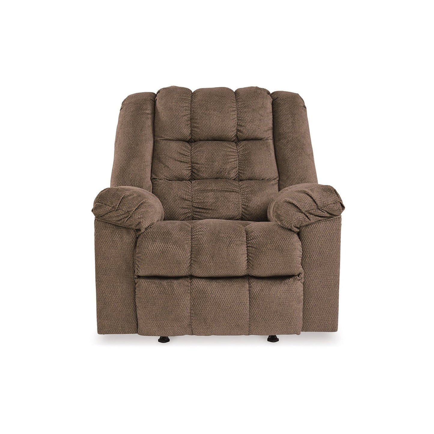 Manual Rocker Recliner Chair, Heat and Massage Function, Autumn Brown