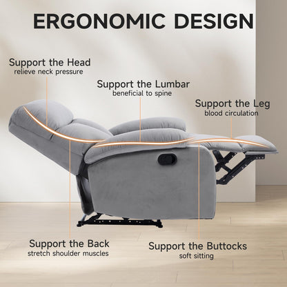 Manual Small Recliner Chair for Adults