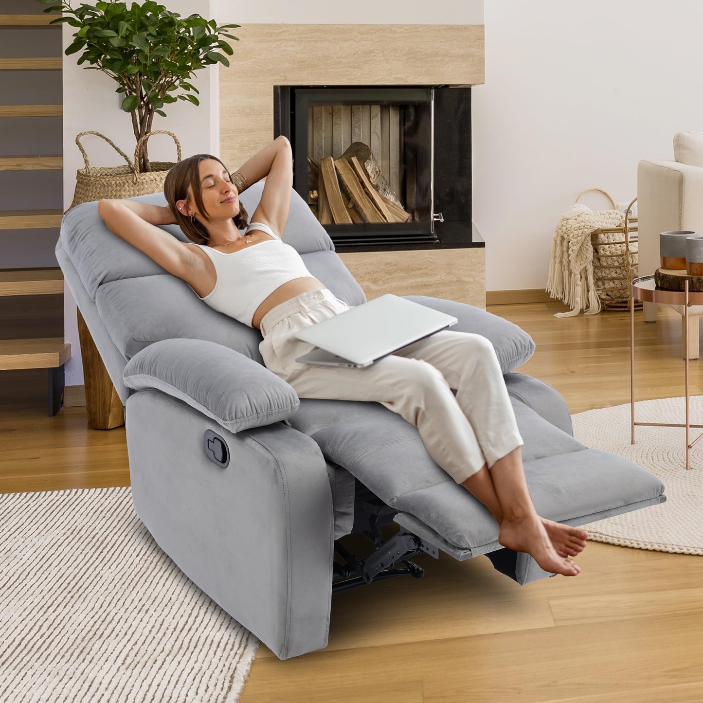 Manual Small Recliner Chair for Adults