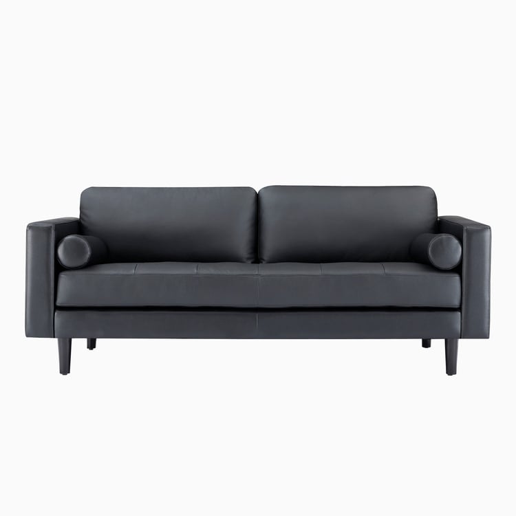 Genuine Mid-Century Leather Sofa Couch for Living Room Luxury Couch Sofa Furniture for Home Office Bedroom