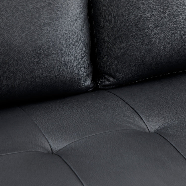Genuine Mid-Century Leather Sofa Couch for Living Room Luxury Couch Sofa Furniture for Home Office Bedroom