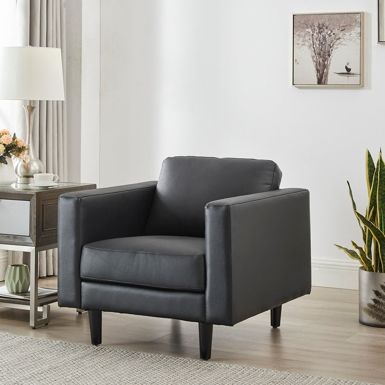 Genuine Mid-Century Leather Sofa Couch for Living Room Luxury Couch Sofa Furniture for Home Office Bedroom