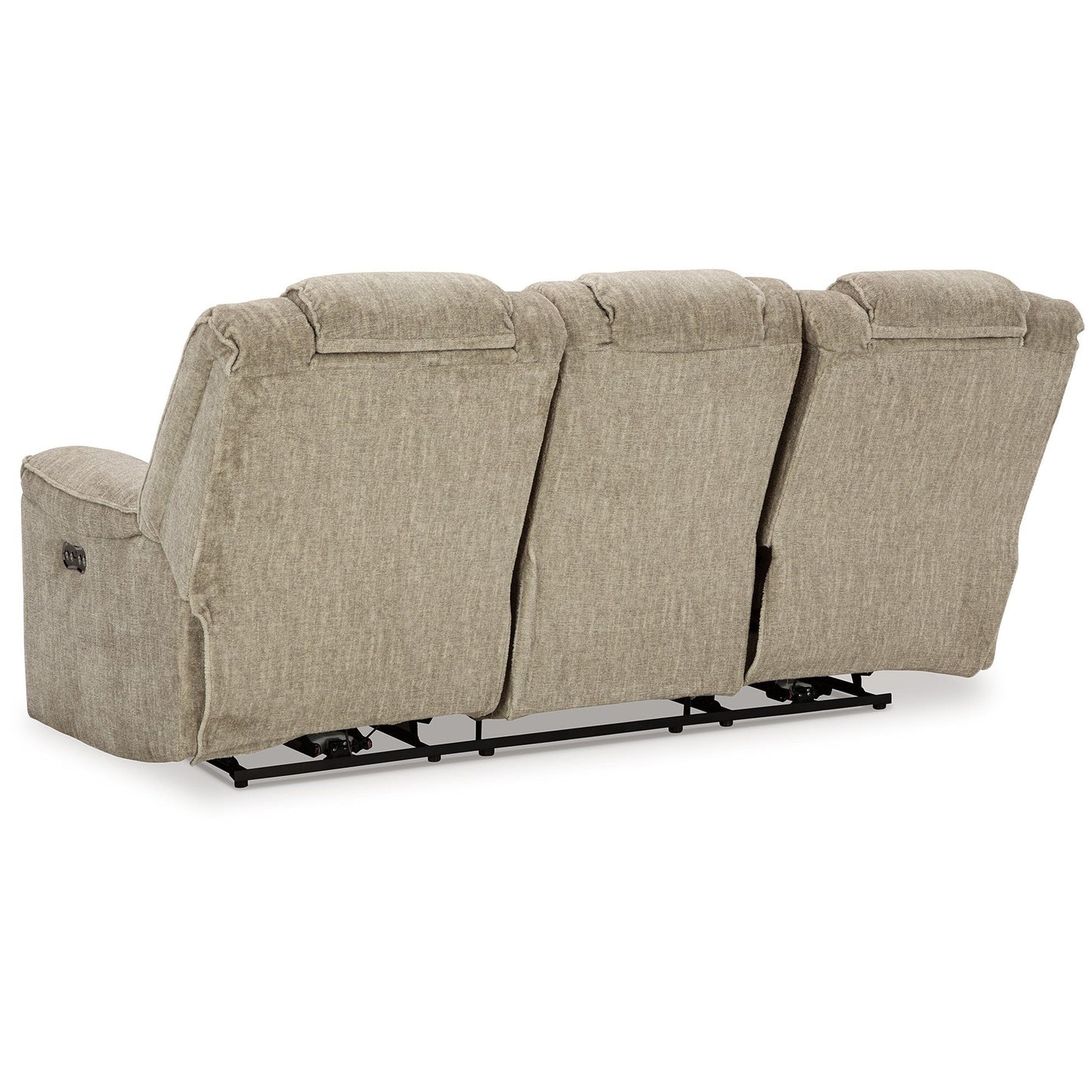 Marsh Power Reclining Sofa, Adjustable Headrest, LED, Beige, 86 Inch