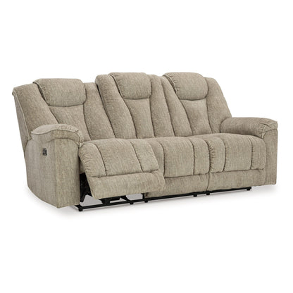 Marsh Power Reclining Sofa, Adjustable Headrest, LED, Beige, 86 Inch