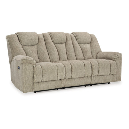 Marsh Power Reclining Sofa, Adjustable Headrest, LED, Beige, 86 Inch