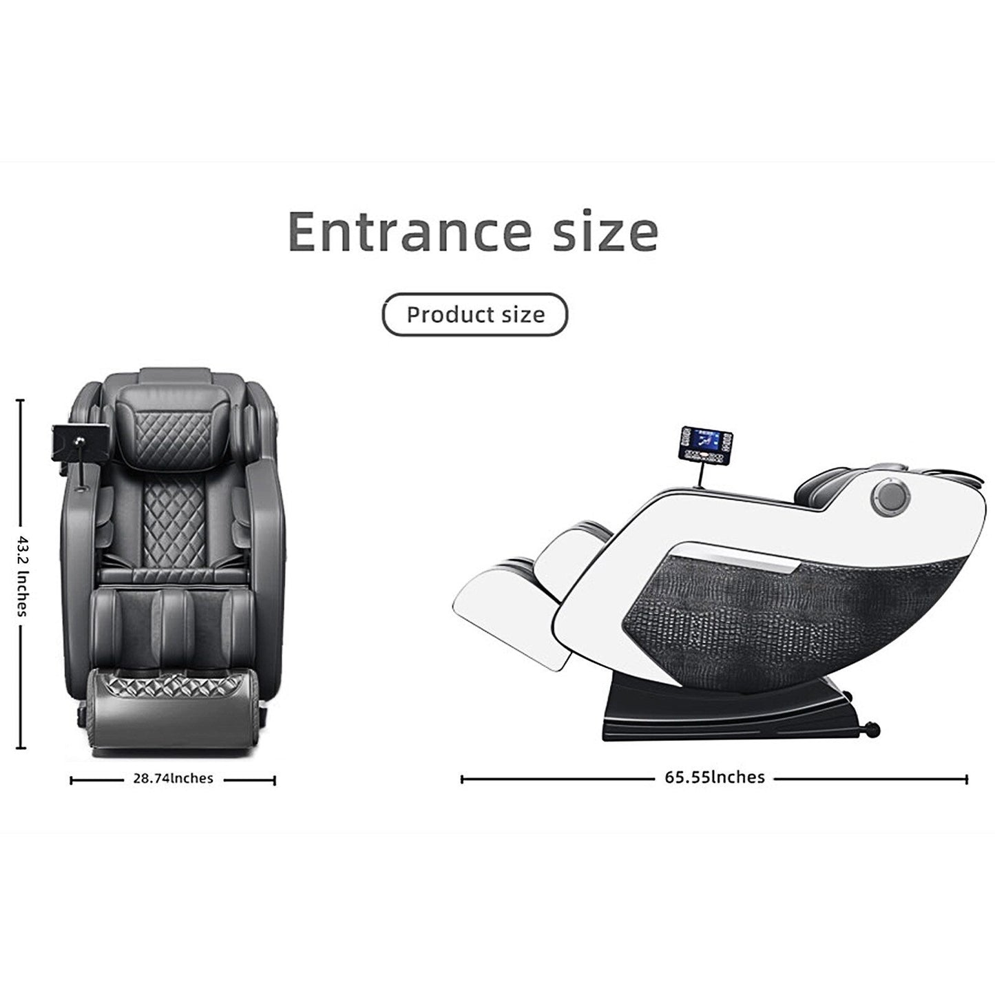 Massage Chair,Full Body Zero Gravity Recliner, Hip Heating, Foot Massage and Air Massage System for Home Office
