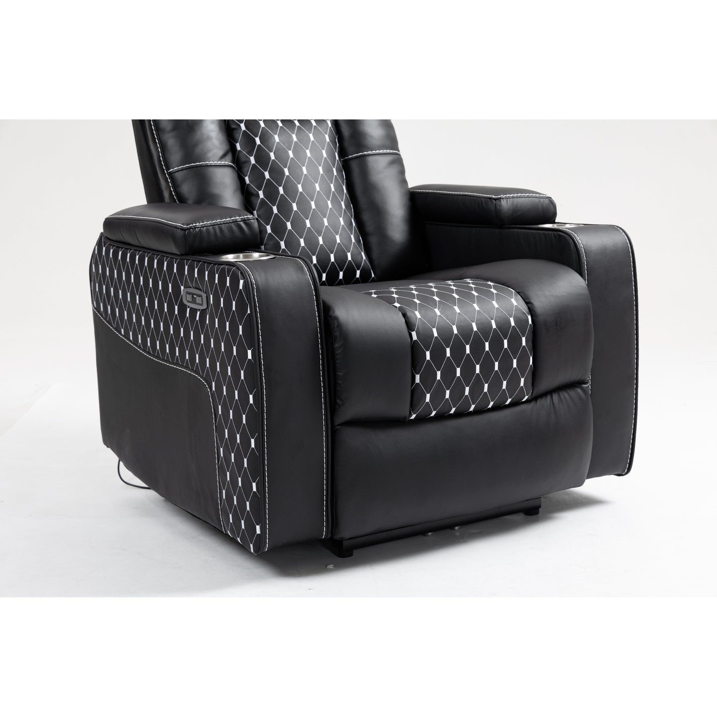Massage Lift Recliner with Dual Remotes, Wireless Charging & Cup Holder