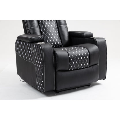 Massage Lift Recliner with Dual Remotes, Wireless Charging & Cup Holder