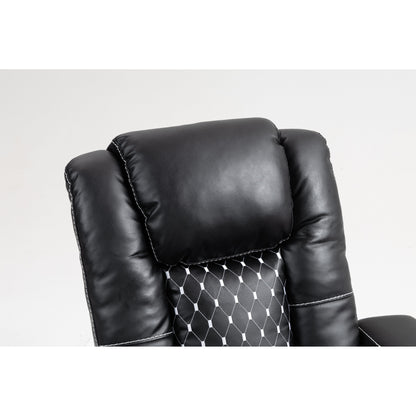 Massage Lift Recliner with Dual Remotes, Wireless Charging, Cup Holder and Side Storage - Infinite Recline Positions