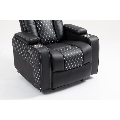 Massage Lift Recliner with Dual Remotes, Wireless Charging, Cup Holder and Side Storage - Infinite Recline Positions