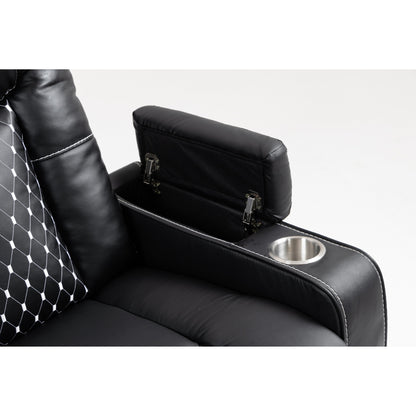 Massage Lift Recliner with Dual Remotes, Wireless Charging, Cup Holder and Side Storage - Infinite Recline Positions