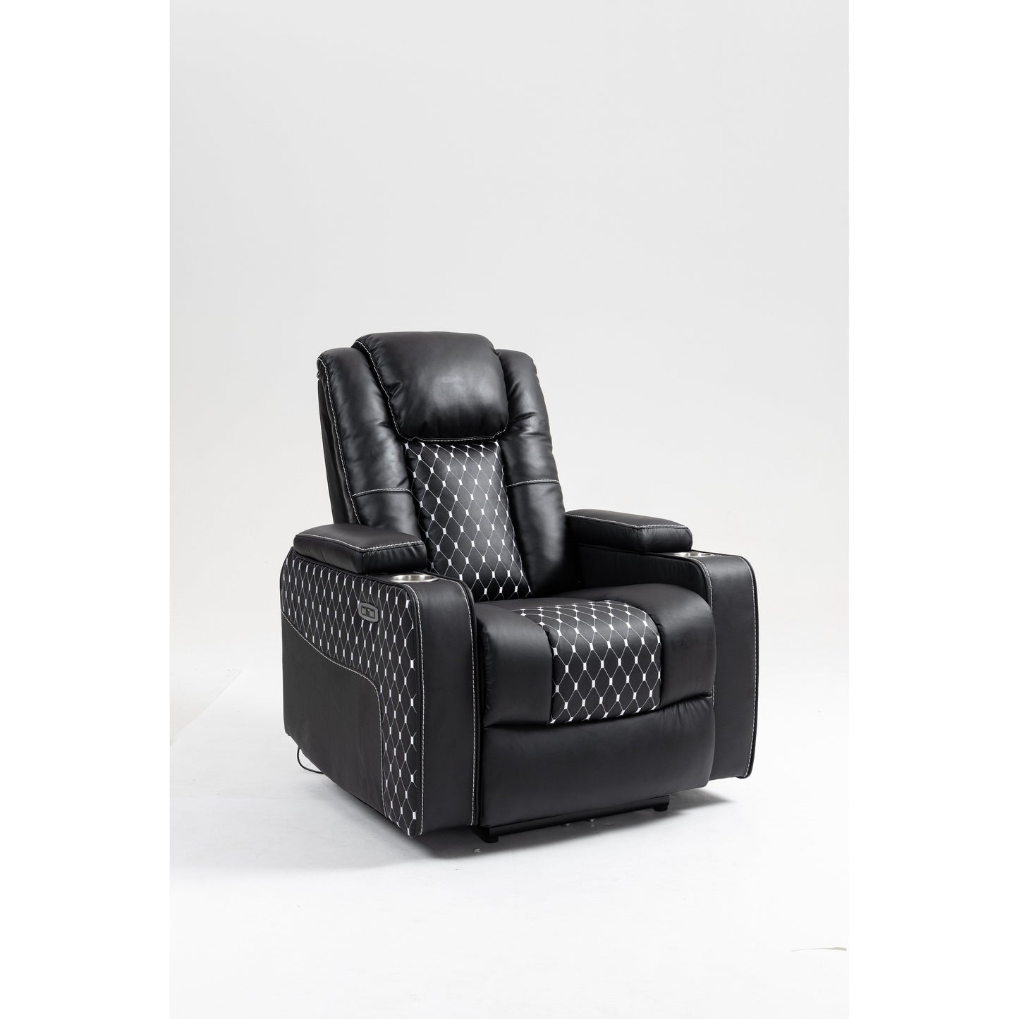 Massage Lift Recliner with Dual Remotes, Wireless Charging, Cup Holder and Side Storage - Infinite Recline Positions