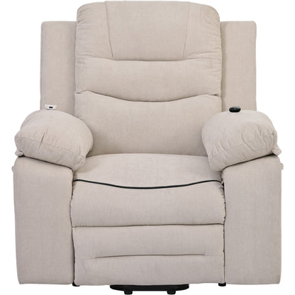 Massage Recliner Chair for Seniors-Power Lift,Adjustable Massage,Heating Features,Infinite Position Reclining,and Side Pocket